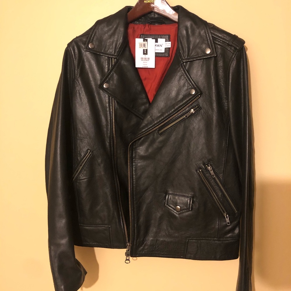 Topman leather jacket